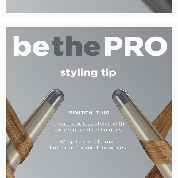 INFINITIPRO BY CONAIR Tourmaline Ceramic 1 1/4 - 3/4 inch Curling Wand, - Picture 7 of 9